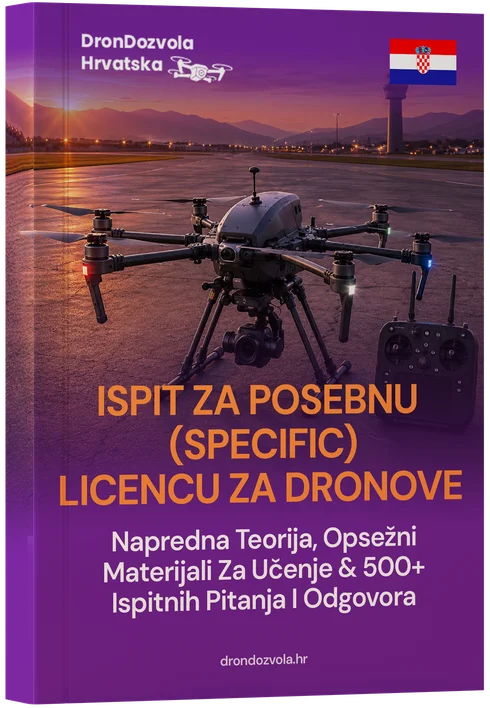 Posebna (Specific) Kategorija Ispit za Dron Hrvatska – Stručna Teorija, Opsežni Materijali za Učenje & 400+ Ispitnih Pitanja i Odgovora